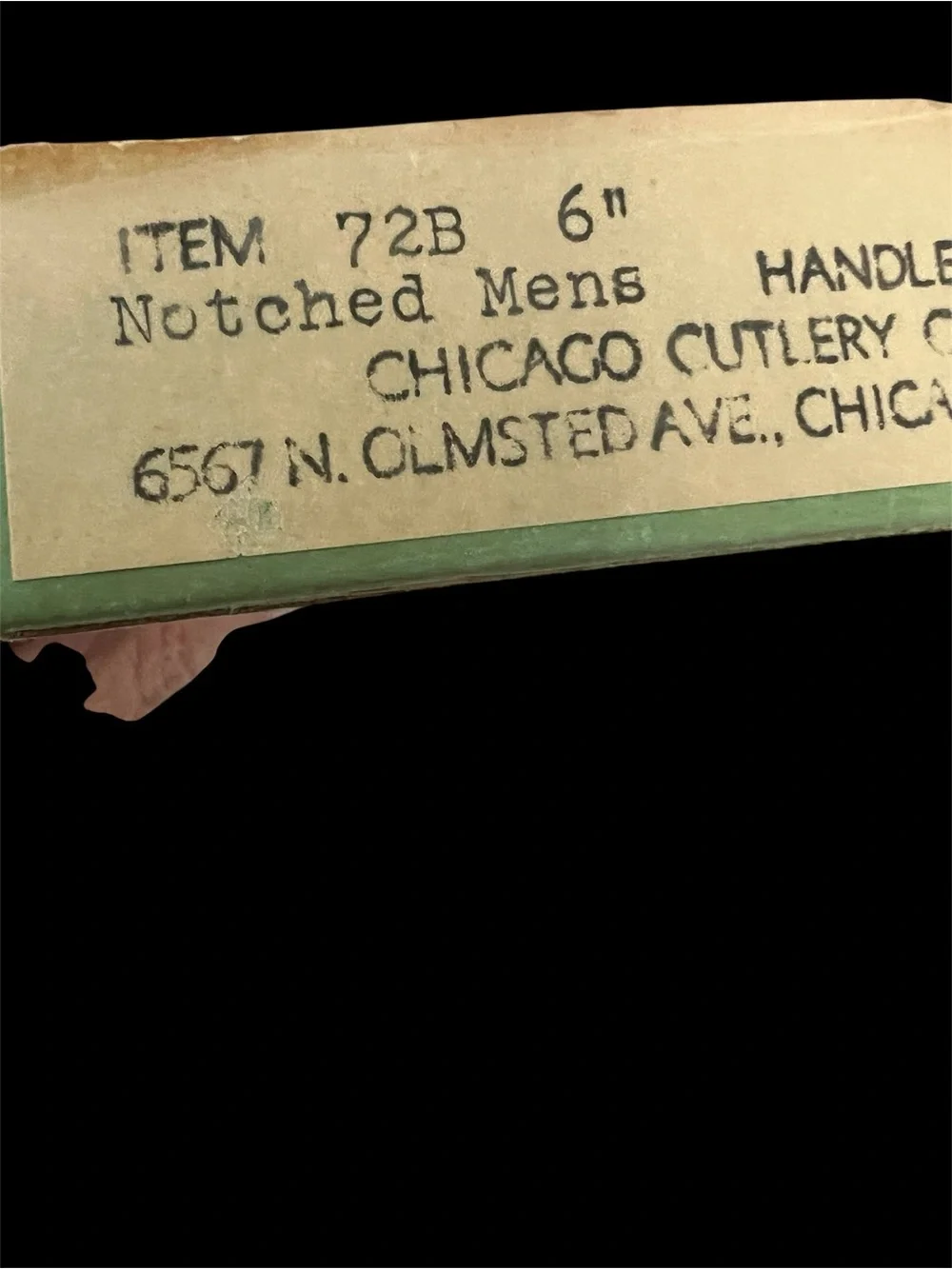 Vintage Chicago Cutlery 72B 6” Knife USA Walnut Handle NEW Old-Stock